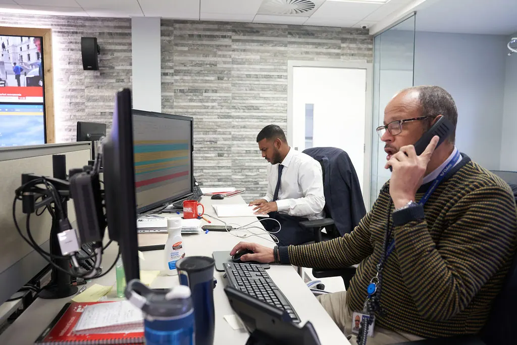 Oakray's customer service team at the Enfield head office